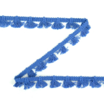 blauw | Kwastjesband 15 mm, blauw