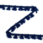 donkerblauw | Kwastjesband 15 mm, donkerblauw