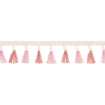 rose | Frange Pompons 4,2 cm, rose
