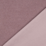lilas pâle | Tissu sherpa peluche teddy double face, vieux lilas