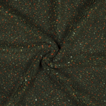 donkergroen | Teddy pluche confetti, donkergroen