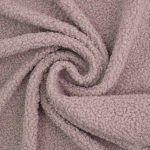 vieux rose | Tissu sherpa peluche teddy léger, vieux rose