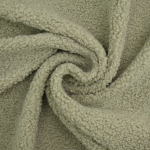 vert pâle | Tissu sherpa peluche teddy léger, vert pâle