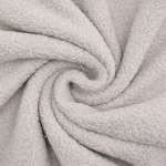 taupe clair | Tissu sherpa peluche teddy léger, gris taupe clair