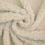 beige | Tissu sherpa peluche teddy uni, beige