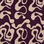 aubergine | Teddy pluche waves, auberginepaars
