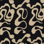 zwart | Teddy pluche waves, zwart