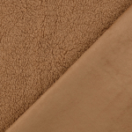 camel | Teddy pluche imitatiesuède doubleface, camel