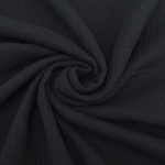 schwarz | Triple Gauze Musselin, schwarz