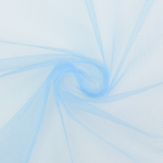 bleu clair | Tissu tulle uni, bleu clair