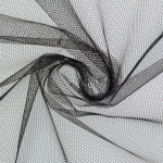 noir | Tissu tulle uni, noir