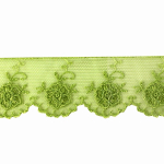 vert clair | Dentelle - Tulle brodé, vert clair