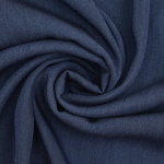donkerblauw | Viscose chambray, donkerblauw