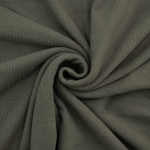grijsgroen | Viscose fijne ribjersey brushed, grijsgroen