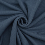 jeansblauw | Viscose fijne ribjersey brushed, jeansblauw