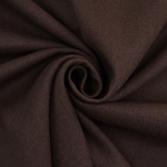 marron foncé | Tissu lin viscose mélangé, marron foncé