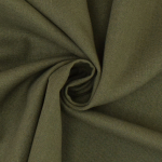 olijfgroen | Viscose linnen mix uni, olijfgroen