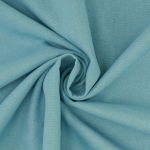 turquoise blauw | Viscose linnen mix uni, turquoise
