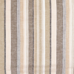 sable | Tissu lin viscose rayé, sable