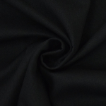 zwart | Viscose linnen uni, zwart