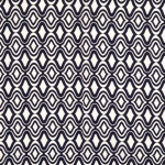 bleu marine | Tissu viscose popeline Géométrique Pattern, bleu marine