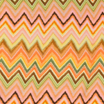 apricot | Viscose satin Zick Zack, apricot