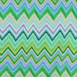 green | Viscose satin Zick Zack, green