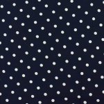 navy blue | Viscose Voile Big Dots, navy blue