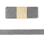gris chiné | Biais couture jersey viscose 3m gris chiné