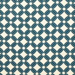 petrol | Viscose stof Flower Cubes, petrol