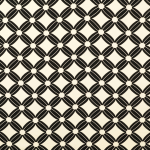 zwart | Viscose stof Flower Cubes, zwart