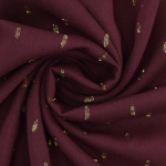 bordeauxrood | Viscose stof Golden Glamour, bordeauxrood