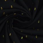 zwart | Viscose stof Golden Glamour, zwart