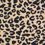 beige | Viscose stof Leo Dots, beige