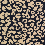 zwart | Viscose stof Leo Dots, zwart