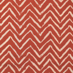 terracotta | Tissu viscose Zig Zag, terracotta