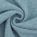 bleu pétrole clair | Tissu loden id. laine bouillie, bleu pétrole clair chiné