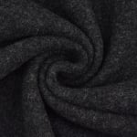 noir | Tissu loden id. laine bouillie, noir chiné