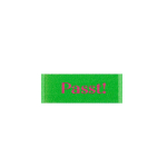 vert | Étiquette vêtement Passt!, beige