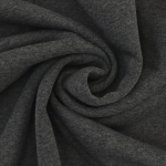 anthracite | Tissu sweat molleton uni, anthracite chiné