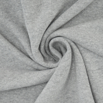 gris clair | Tissu sweat molleton chaud recyclé, gris clair chiné