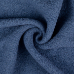 bleu denim | Tissu lainage bouclette, bleu denim