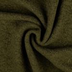 kaki | Tissu lainage bouclette, kaki