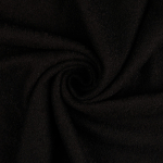 noir | Tissu lainage aspect légèrement bouclé, noir