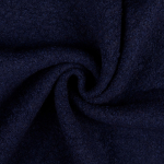 bleu marine | Tissu lainage bouclette, bleu marine