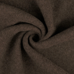 donkerbruin | Wollen fleece uni, donkerbruin