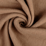 marron moyen | Tissu laine vierge uni, marron moyen