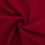 rouge | Tissu laine vierge uni, rouge