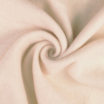 gebroken wit | Wollen fleece uni, gebroken wit