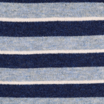 blauw | Gebreide stof met wol Colour Stripes, blauw